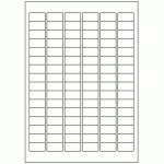 507 - Label Size 30mm x 16mm - 96 labels per sheet