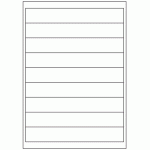 513 - Label Size 200mm x 30mm - 9 labels per sheet