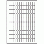 516 - Label Size 12mm x 25mm - 120 labels per sheet