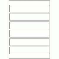 517 - Label Size 203mm x 38mm - 6 labels per sheet