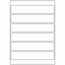 517 - Label Size 203mm x 38mm - 6 labels per sheet