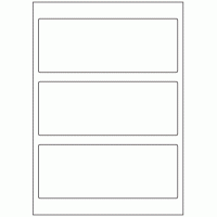 519 - Label Size 195mm x 75mm - 3 labels per sheet