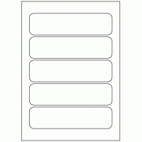 521 - Label Size 177mm x 46mm - 5 labels per sheet