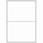 532 - Label Size 199.6mm x 143.5mm - 2 labels per sheet