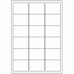 535 - Label Size 63.5mm x 46.6mm - 18 labels per sheet