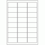 536 - Label Size 64mm x 33.9mm - 24 labels per sheet