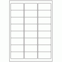 536 - Label Size 64mm x 33.9mm - 24 labels per sheet