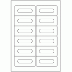 537 - Label Size Audio Cassette - 12 labels per sheet