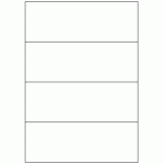 538 - Label Size 210mm x 73.8mm - 4 labels per sheet