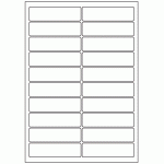 541 - Label Size 97mm x 26mm - 20 labels per sheet