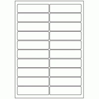 541 - Label Size 97mm x 26mm - 20 labels per sheet