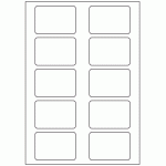 543 - Label Size 75mm x 51mm - 10 labels per sheet