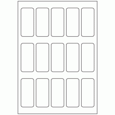 545 - Label Size 34mm x 75mm - 15 labels per sheet 