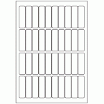 552 - Label Size 18mm x 63mm - 40 labels per sheet