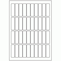 552 - Label Size 18mm x 63mm - 40 labels per sheet