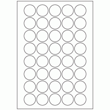 556 - Label Size 32mm dia - 40 labels per sheet