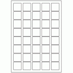 562 - Label Size 33mm x 33mm - 40 labels per sheet