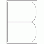 569 - Dome Label Size 200mm x 136mm - 2 labels per sheet