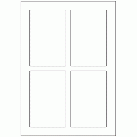 575 - Label Size 80mm x 125mm - 4 labels per sheet