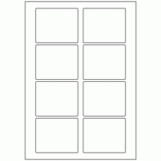 577 - Label Size 80mm x 65mm - 8 labels per sheet 