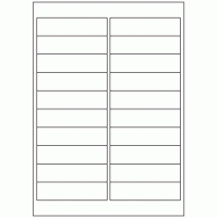 580 - Label Size 98mm x 25.4mm - 20 labels per sheet