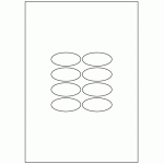 583 - Label Size 55mm x 25mm - 8 labels per sheet