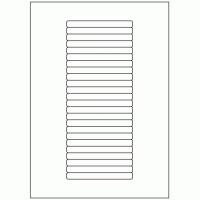 588 - Label Size 100mm x 10mm - 24 labels per sheet