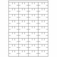 589 - Label Size 52.5mm x 32mm - 36 labels per sheet