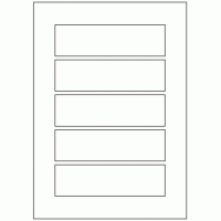 600 - Label Size 151mm x 43mm - 5 labels per sheet