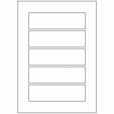 600 - Label Size 151mm x 43mm - 5 labels per sheet 