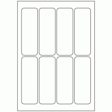 604 - Label Size 128mm x 44mm - 8 labels per sheet