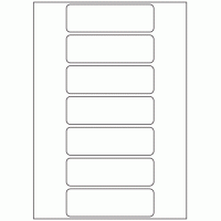 605 - Label Size 120mm x 38mm - 7 labels per sheet