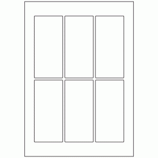 606 - Label Size 119mm x 55mm - 6 labels per sheet 