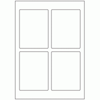 607 - Label Size 117.5mm x 87mm - 4 labels per sheet