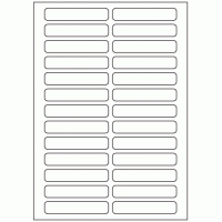 620 - Label Size 87.5mm x 16.6mm - 26 labels per sheet