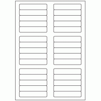 624 - Label Size 83mm x 17mm - 30 labels per sheet