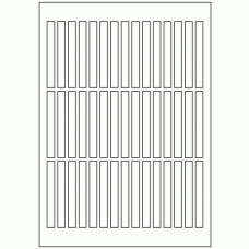 628 - Label Size 81mm x 9mm - 45 labels per sheet 