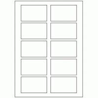 629 - Label Size 80.0mm x 49.7mm - 10 labels per sheet