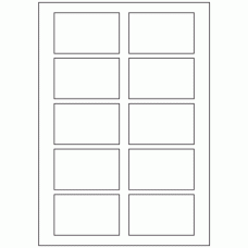 629 - Label Size 80.0mm x 49.7mm - 10 labels per sheet