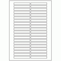 632 - Label Size 80mm x 10mm - 40 labels per sheet