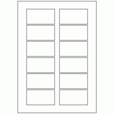 634 - Label Size 75mm x 40mm - 12 labels per sheet