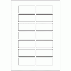 636 - Label Size 72mm x 31mm - 14 labels per sheet 