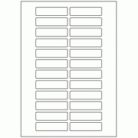 638 - Label Size 70mm x 18mm - 24 labels per sheet