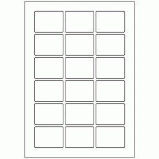 643 - Label Size 55mm x 40mm - 18 labels per sheet