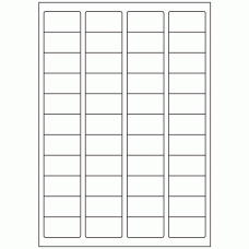 651 - Label Size 45mm x 25mm - 44 labels per sheet (Specialty Corner) 