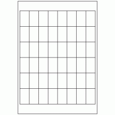 654 - Label Size 41mm x 25mm - 48 labels per sheet 