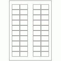 655 - Label Size 38mm x 24mm - 40 labels per sheet