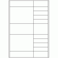 936 - Mixed Rectangles - 16 labels per sheet