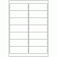 941 - Notch Label Size 99.1mm x 38.1mm - 14 labels per sheet