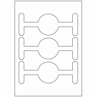 950 - Jar Seal Label Size 183mm x 70mm - 3 labels per sheet